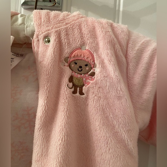Baby Girl 6 Months One Piece Pink Cold Weather Wear - Picture 4 of 14